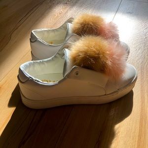 Sam Edelman White Leather Leya Sneaker